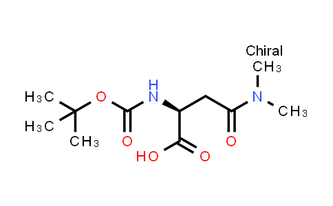 CAS No. 70232-19-8, (S)-2-((tert-Butoxycarbonyl)amino)-4-(dimethylamino)-4-oxobutanoic acid