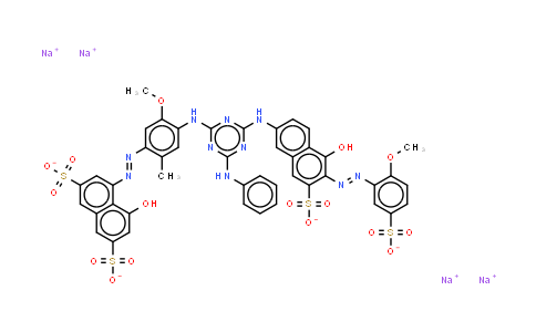 DY568052 | 70236-51-0 | 2,7-Naphthalenedisulfonic acid 4-hydroxy-5-4-4-5-hydroxy-6-(2-methoxy-5-sulfophenyl)azo-7-sulfo-2-naphthalenylamino-6-(phe nylamino)-1,3,5-triazin-2-ylamino-5-methoxy-2-methylphenylazo (sodium salt)