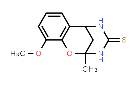 CAS No. 702655-69-4, 10-Methoxy-2-methyl-2,3,5,6-tetrahydro-4H-2,6-methanobenzo[g][1,3,5]oxadiazocine-4-thione