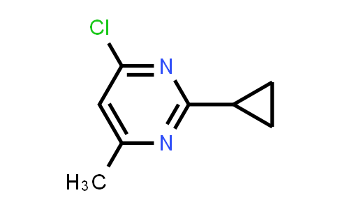 CAS No. 7043-11-0, 4-Chloro-2-cyclopropyl-6-methylpyrimidine