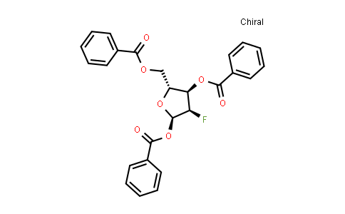 CAS No. 704916-12-1, [(2R,3R,4R,5R)-3,5-Bis(benzoyloxy)-4-fluorooxolan-2-yl]methyl benzoate