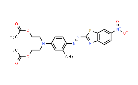 CAS No. 70660-53-6, 2,2'-3-Methyl-4-(6-nitrobenzothiazol-2-yl)azophenyliminobisethyl diacetate