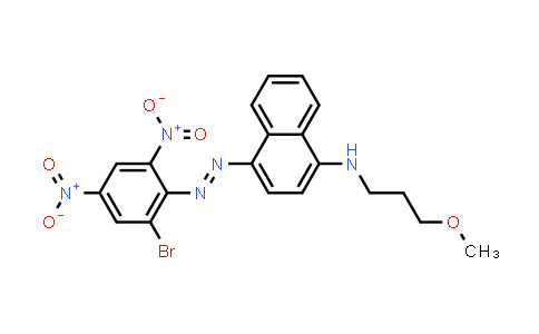 CAS No. 70660-55-8, 4-(2-Bromo-4,6-dinitrophenyl)azo-N-(3-methoxypropyl)naphthalen-1-amine