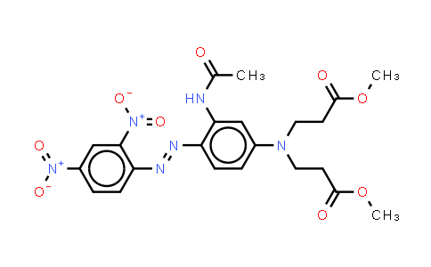 CAS No. 70729-65-6, Methyl N-3-(acetylamino)-4-(2,4-dinitrophenyl)azophenyl-N-(3-methoxy-3-oxopropyl)-alaninate