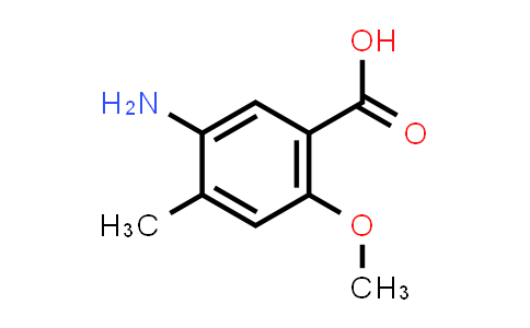 CAS No. 70752-50-0, 5-Amino-2-methoxy-4-methylbenzoic acid