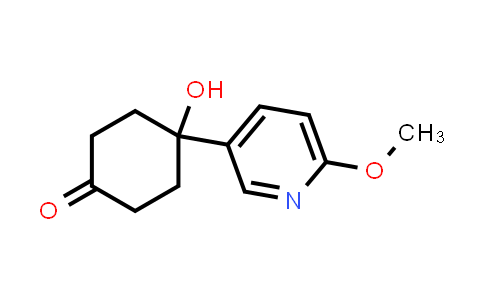 CAS No. 708273-57-8, 4-Hydroxy-4-(6-methoxypyridin-3-yl)cyclohexanone