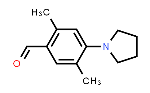 CAS No. 708280-61-9, 2,5-Dimethyl-4-(1-pyrrolidinyl)benzaldehyde