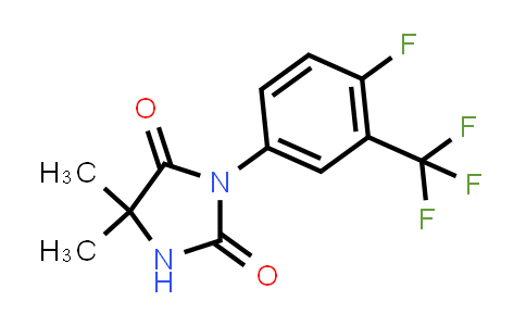 CAS No. 70842-04-5, 3-(4-Fluoro-3-(trifluoromethyl)phenyl)-5,5-dimethylimidazolidine-2,4-dione