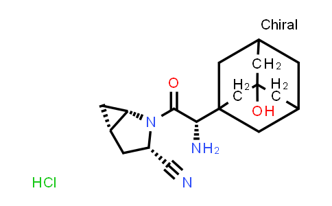 CAS No. 709031-78-7, (1S,3S,5S)-2-((2S)-2-Amino-2-(3-hydroxyadamantan-1-yl)acetyl)-2-azabicyclo[3.1.0]hexane-3-carbonitrile hydrochloride