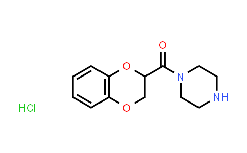 CAS No. 70918-74-0, N-(1,4-Benzodioxan-2-carbonyl)piperazine hydrochloride
