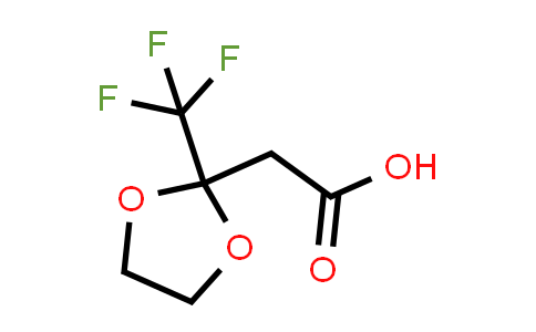 CAS No. 70976-13-5, (2-Trifluoromethyl-[1,3]dioxolan-2-yl)-acetic acid