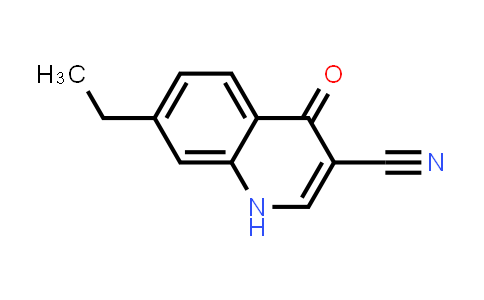 CAS No. 71083-63-1, 3-Quinolinecarbonitrile, 7-ethyl-1,4-dihydro-4-oxo-