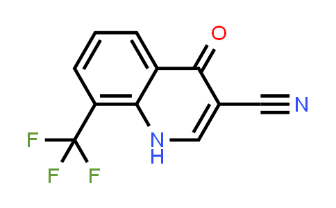 CAS No. 71083-67-5, 3-Quinolinecarbonitrile, 1,4-dihydro-4-oxo-8-(trifluoromethyl)-