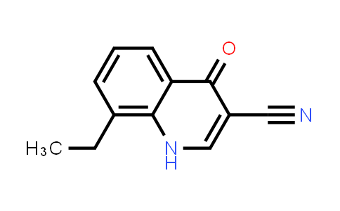 CAS No. 71083-69-7, 3-Quinolinecarbonitrile, 8-ethyl-1,4-dihydro-4-oxo-