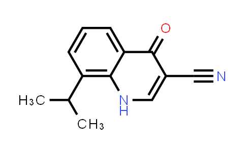 CAS No. 71083-70-0, 3-Quinolinecarbonitrile, 1,4-dihydro-8-(1-methylethyl)-4-oxo-