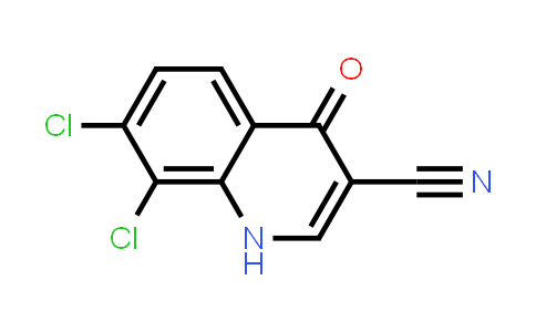 CAS No. 71083-77-7, 3-Quinolinecarbonitrile, 7,8-dichloro-1,4-dihydro-4-oxo-