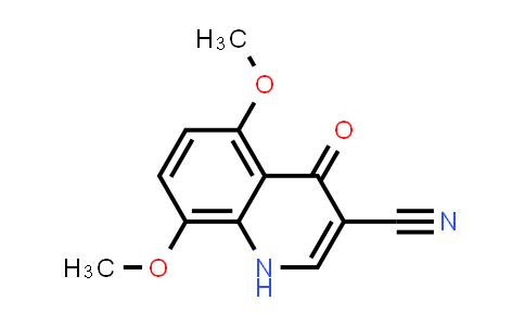 CAS No. 71083-78-8, 3-Quinolinecarbonitrile, 1,4-dihydro-5,8-dimethoxy-4-oxo-