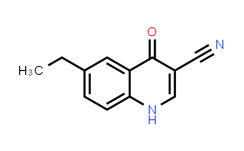 CAS No. 71083-81-3, 3-Quinolinecarbonitrile, 6-ethyl-1,4-dihydro-4-oxo-