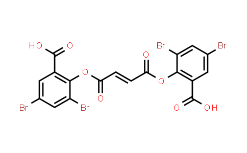 CAS No. 71337-53-6, (E)-2,2'-(Fumaroylbis(oxy))bis(3,5-dibromobenzoic acid)