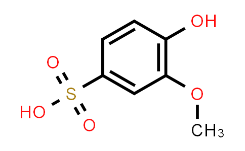 CAS No. 7134-11-4, 4-Hydroxy-3-methoxybenzenesulfonic acid