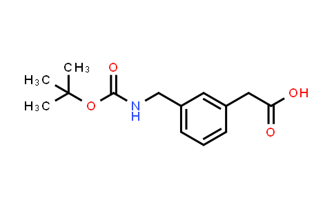 CAS No. 71420-95-6, 2-(3-(((tert-Butoxycarbonyl)amino)methyl)phenyl)acetic acid