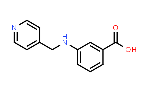 CAS No. 714213-01-1, 3-((Pyridin-4-ylmethyl)amino)benzoic acid