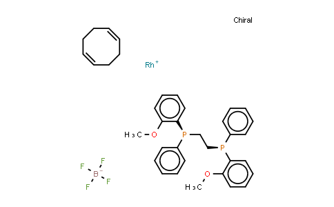 CAS No. 71423-54-6, (S,S)-(+)-1,2-Bis[(o-methoxyphenyl)(phenyl)phosphino]ethane(1,5-cyclooctadiene)rhodium(I) tetrafluoroborate