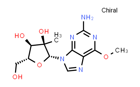 CAS No. 714249-80-6, (2R,3R,4R,5R)-2-(2-Amino-6-methoxy-9H-purin-9-yl)-5-(hydroxymethyl)-3-methyltetrahydrofuran-3,4-diol