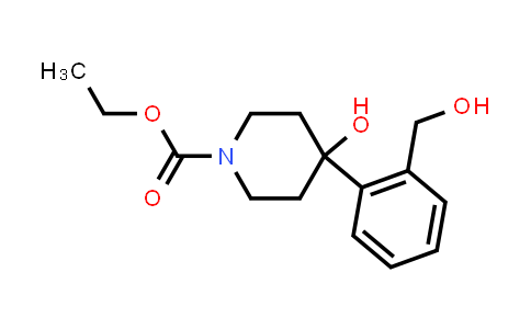 CAS No. 71546-51-5, Ethyl 4-hydroxy-4(2-hydroxymethylphenyl)-1-piperidine carboxylate