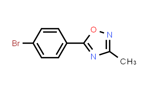 CAS No. 71566-07-9, 5-(4-Bromophenyl)-3-methyl-1,2,4-oxadiazole