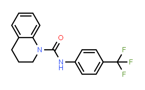 CAS No. 716318-29-5, 1(2H)-Quinolinecarboxamide, 3,4-dihydro-N-[4-(trifluoromethyl)phenyl]-