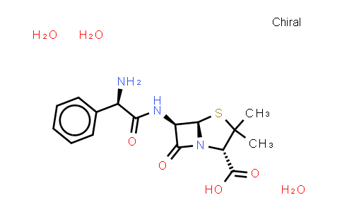 CAS No. 7177-48-2, Ampicillin (trihydrate)