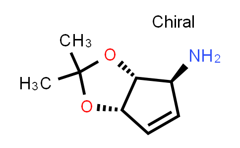 CAS No. 71772-25-3, (3aR,4S,6aS)-3a,6a-Dihydro-2,2-dimethyl-4H-cyclopenta-1,3-dioxol-4-amine