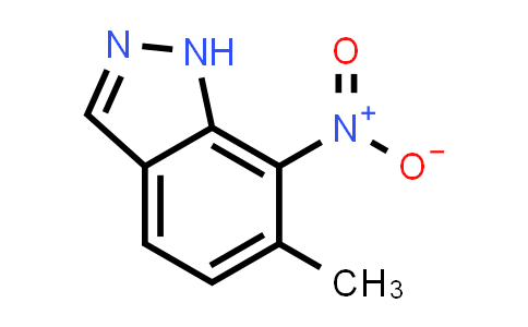 CAS No. 717881-06-6, 6-Methyl-7-nitro-1H-indazole