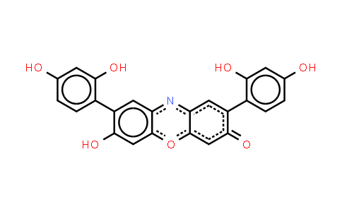 CAS No. 71939-12-3, 7-Hydroxy-3,6-bis(2,4-dihydroxyphenyl)-2-phenoxazone