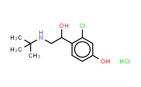 CAS No. 71960-74-2, Benzenemethanol, 2-chloro-a-[[(1,1-dimethylethyl)amino]methyl]-4-hydroxy-, (Hydrochloride) (1:1)