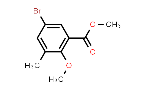 CAS No. 722497-32-7, Methyl 5-bromo-2-methoxy-3-methylbenzenecarboxylate