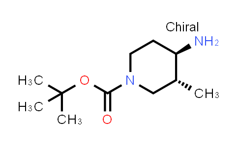 CAS No. 723308-58-5, tert-Butyl (3R,4R)-4-amino-3-methylpiperidine-1-carboxylate