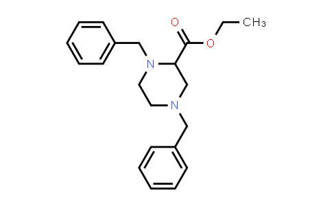 CAS No. 72351-59-8, 2-Piperazinecarboxylic acid, 1,4-bis(phenylmethyl)-, ethyl ester
