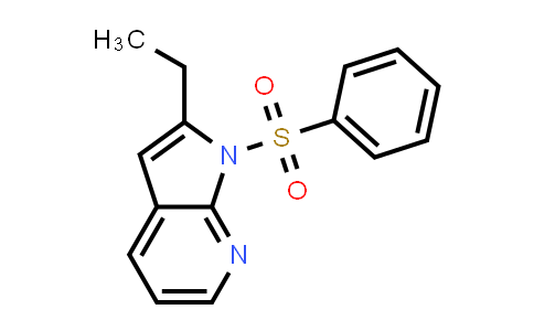 CAS No. 724737-39-7, 1H-Pyrrolo[2,3-b]pyridine, 2-ethyl-1-(phenylsulfonyl)-