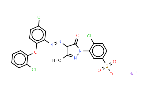 72479-28-8 | 4-chloro-3-4-5-chloro-2-(2-chlorophenoxy)phenylazo-4,5-dihydro-3-methyl-5-oxo-1H-pyrazol-1-ylbenzenesulphonate (sodium salt)