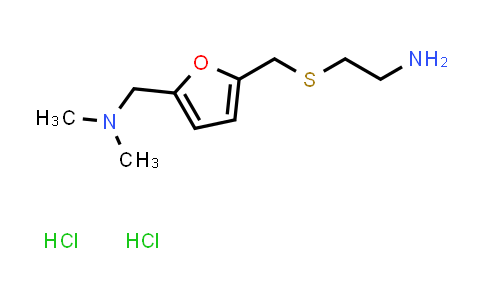 CAS No. 72545-66-5, 2-(((5-((Dimethylamino)methyl)furan-2-yl)methyl)thio)ethan-1-amine dihydrochloride