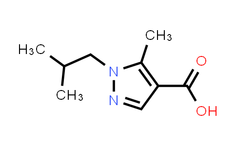 CAS No. 725746-95-2, 1-Isobutyl-5-methyl-1H-pyrazole-4-carboxylic acid
