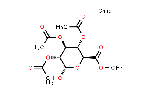 CAS No. 72692-06-9, (2S,3R,4S,5S,6S)-2-Hydroxy-6-(methoxycarbonyl)tetrahydro-2H-pyran-3,4,5-triyl triacetate