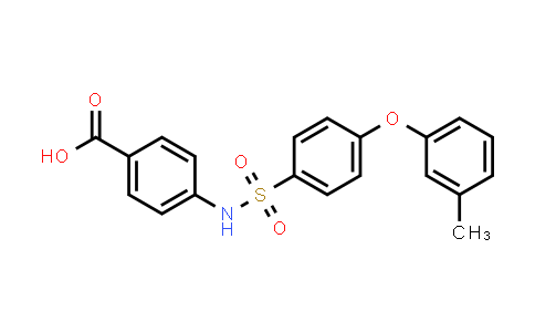 CAS No. 727689-53-4, 4-((4-(M-tolyloxy)phenyl)sulfonamido)benzoic acid