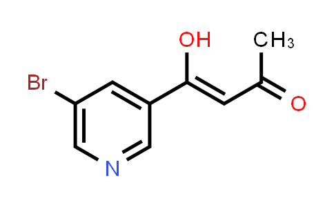 CAS No. 728019-09-8, 4-(5-Bromopyridin-3-yl)-4-hydroxybut-3-en-2-one