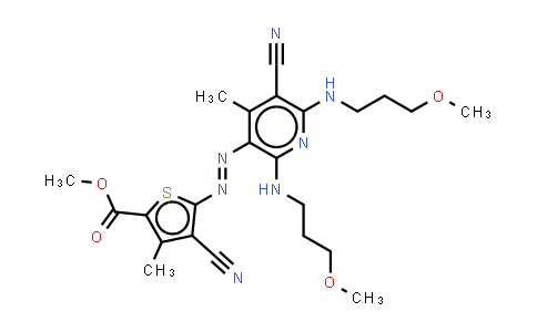 CAS No. 72968-71-9, Methyl 4-cyano-5-5-cyano-2,6-bis(3-methoxypropyl)amino-4-methyl-3-pyridylazo-3-methyl-2-thenoate