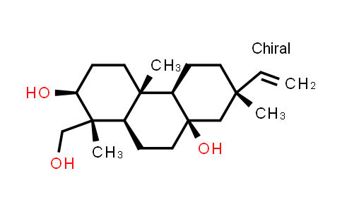 CAS No. 73002-86-5, 1-Phenanthrenemethanol,7-ethenyltetradecahydro-8a-hydroxy-1,4a,7-trimethyl-, [1R-(1α,4aβ,4bα,7α,8aβ,10aα)]-