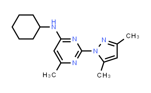 CAS No. 73029-73-9, N-Cyclohexyl-2-(3,5-dimethyl-1H-pyrazol-1-yl)-6-methylpyrimidin-4-amine