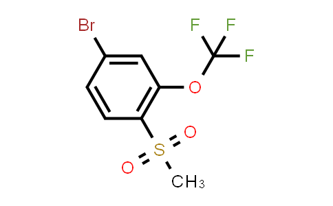 CAS No. 731018-69-2, 4-Bromo-1-(methylsulfonyl)-2-(trifluoromethoxy)benzene